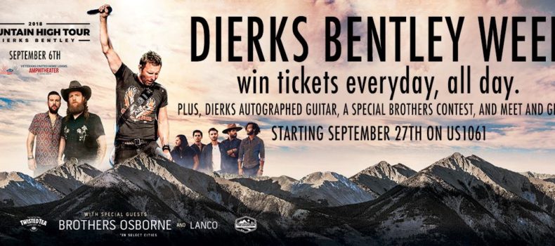 Win tickets to Dierks Bentley