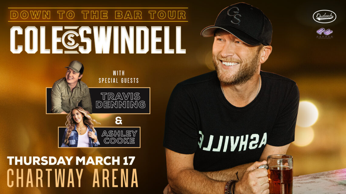 Cole Swindell with Travis Denning and Ashley Cooke
